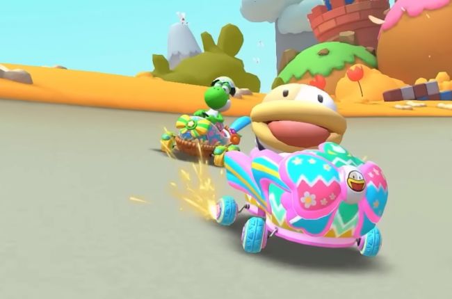 Poochy arrive à Mario Kart