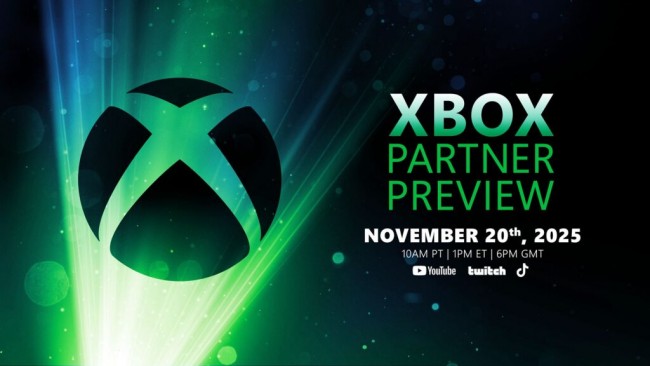 Xbox organisera une présentation de l'avant-première des partenaires le 20 novembre.