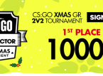 Gagnez 1000 euros dans notre tournoi CS:GO de Noël