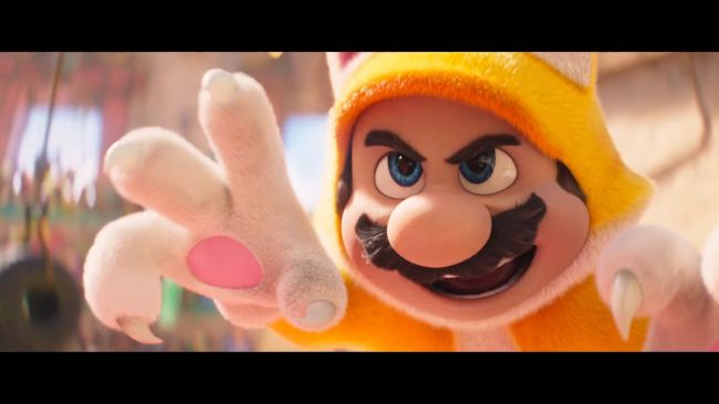 The Super Mario Bros. Movie bande-annonce se moque du costume de chat