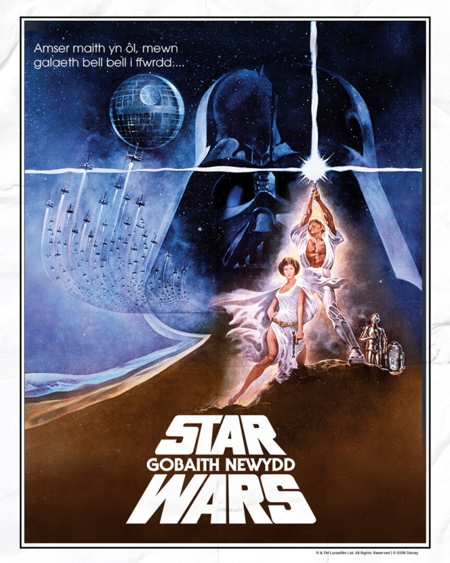  Star Wars : Épisode IV - Un nouveau Hope va être doublé en gallois