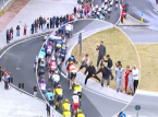 Deux jeunes hommes signal&eacute;s &agrave; la police pour avoir essay&eacute; de toucher des coureurs lors du Giro d'Italia : "Ne soyez pas comme ce type"