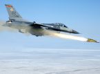 La vid&eacute;o capture le moment o&ugrave; les F-16 ukrainiens s'&eacute;lancent pour faire exploser les missiles russes dans le ciel lors d'une attaque massive de nuit.