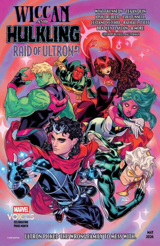 Pour célébrer le prochain mois des fiertés, Marvel dévoile une nouvelle bande dessinée mettant en scène Wiccan et Hulkling.