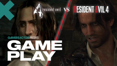 Resident Evil 4 Remake vs Original Gameplay Comparison - Leon & Luis Sera défendent la cabine